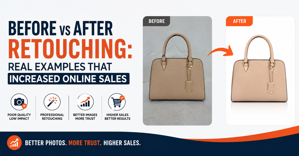 Before vs After Retouching: Real Examples That Increased Online Sales  - Cover Image